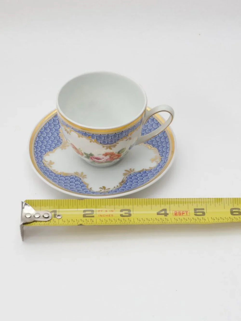 Vintage Hutschenreuther COBURG Pattern for Danbury Mint Demitasse Cup and Saucer